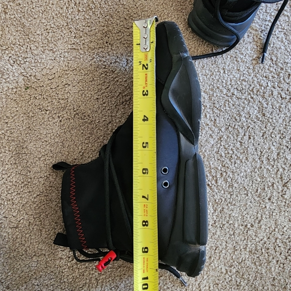 John Geiger 002 Red Thread Black Sneakers - Picture 5 of 9